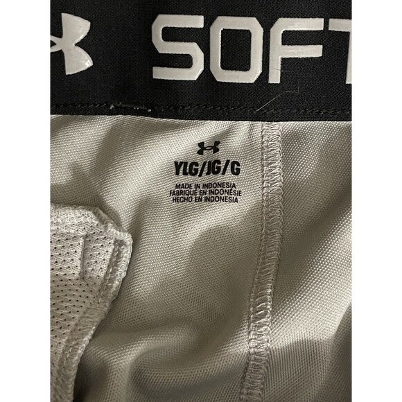 Under Armour Youth Boys/Girls Baseball/Softball Pants XL. Elastic Bottom. Gray - Picture 4 of 11
